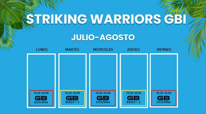 HORARIOS VERANO